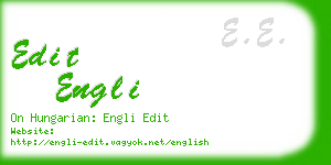 edit engli business card